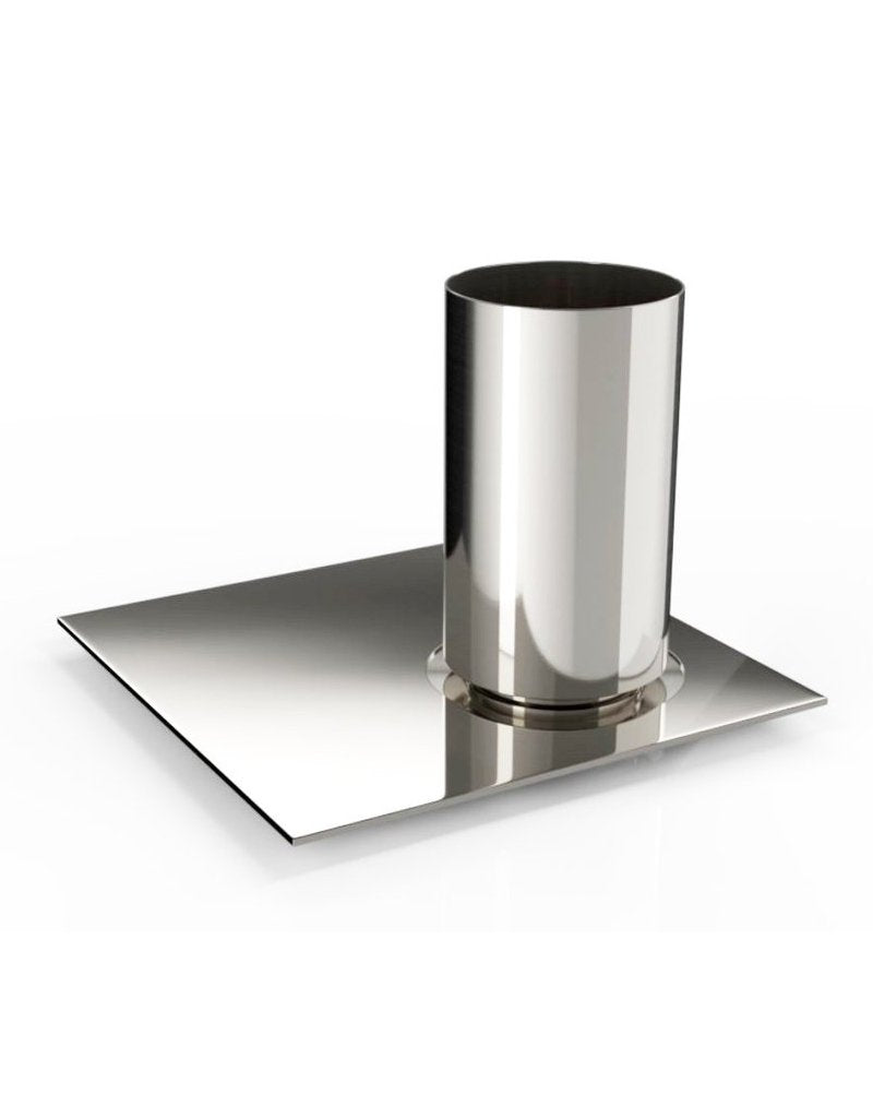 Elevate Kiddush Set & Tealight Holders | Silver | Uvtuvo Modern Judaica