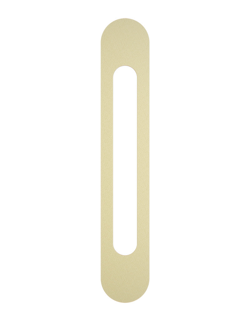 Mood Modern Mezuzah | Premium Cover | Cutaway Gold | Uvtuvo Judaica & Jewish Gifts