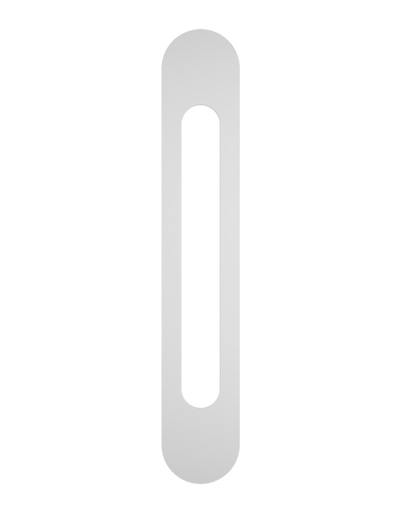 Mood Modern Mezuzah | Premium Cover | Cutaway Silver | Uvtuvo Judaica & Jewish Gifts