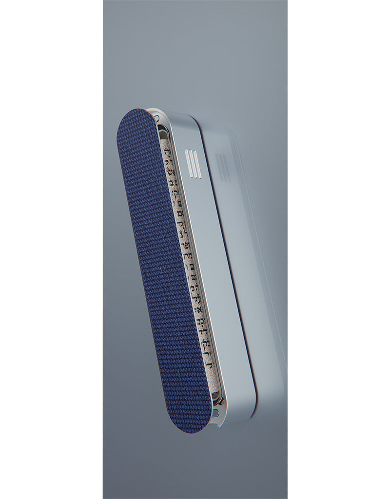 Modern Mezuzah | Silver Base & Customizable Cover | Uvtuvo Mood | Judaica & Jewish Gifts