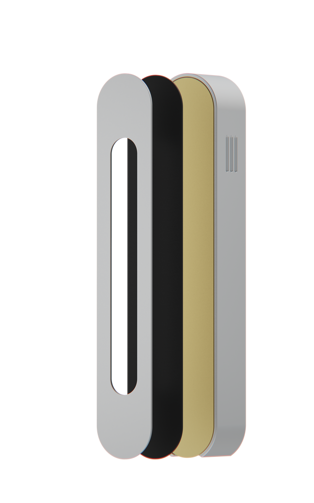 Modern Mezuzah | Silver Base & Customizable Cover | Uvtuvo Mood | Judaica & Jewish Gifts