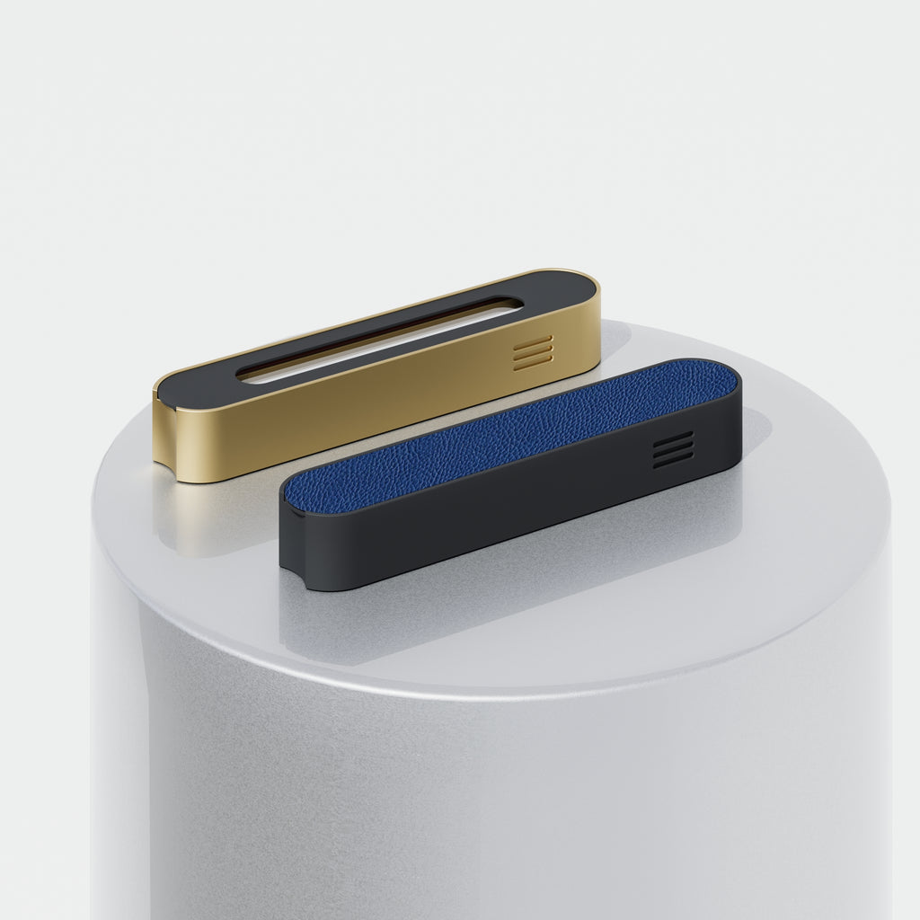 Modern Mezuzah | Black Base & Customizable Cover | Uvtuvo Mood | Judaica & Jewish Gifts