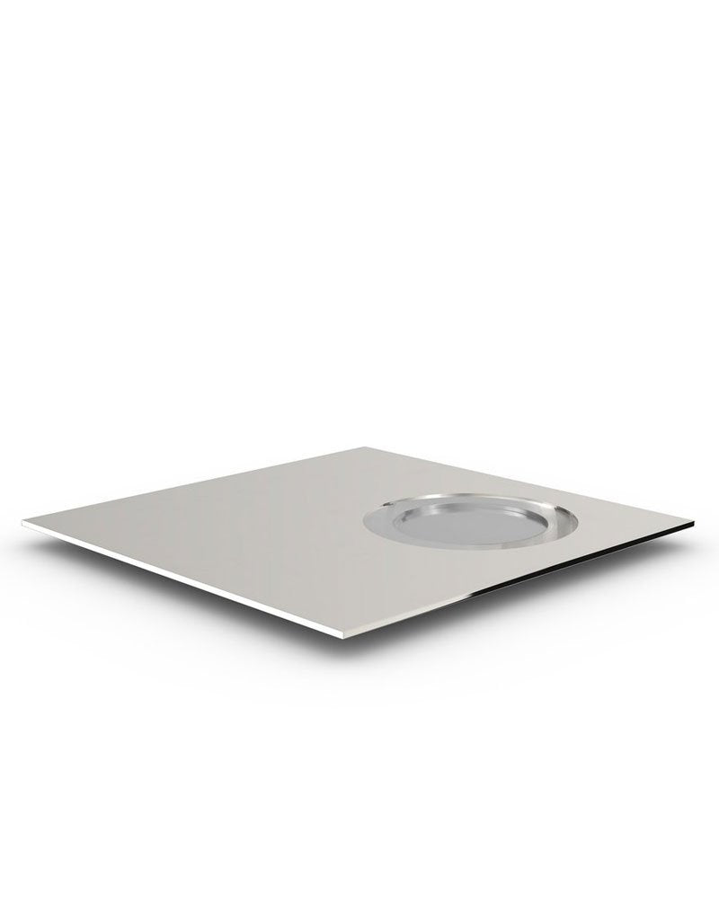 Elevate Kiddush Set & Tealight Holders | Silver | Uvtuvo Modern Judaica