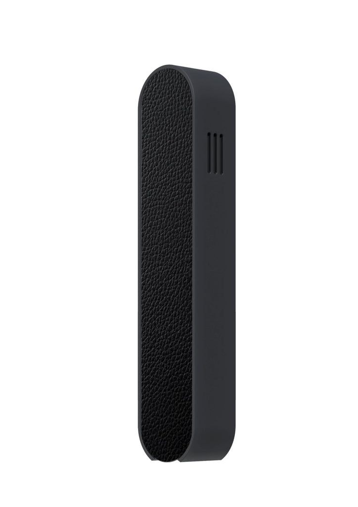 Modern Mezuzah - Mood - Black - Black Leather - Uvtuvo Modern Judaica Jewish Gift