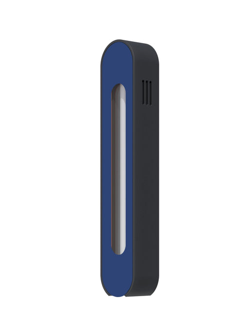 Modern Mezuzah - Mood - Black - Navy Blue Cutaway - Uvtuvo Modern Judaica Jewish Gift