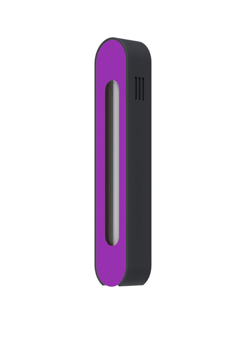 Modern Mezuzah - Mood - Black - Purple  Cutaway - Uvtuvo Modern Judaica Jewish Gift