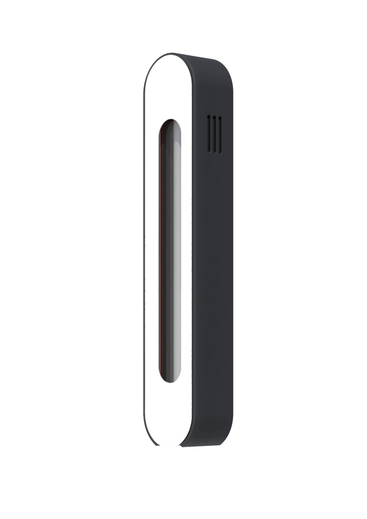 Modern Mezuzah - Mood - Black - White Cutaway - Uvtuvo Modern Judaica Jewish Gift