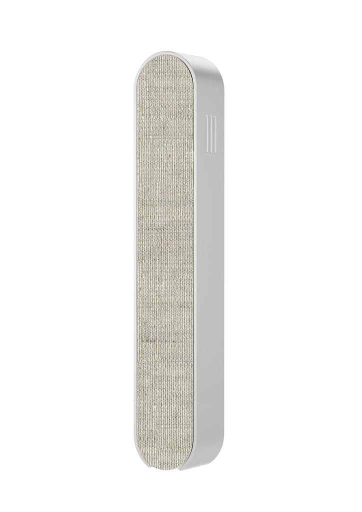 Modern Mezuzah - Mood - Silver - Linen Bespoke - Uvtuvo Modern Judaica Jewish Gift