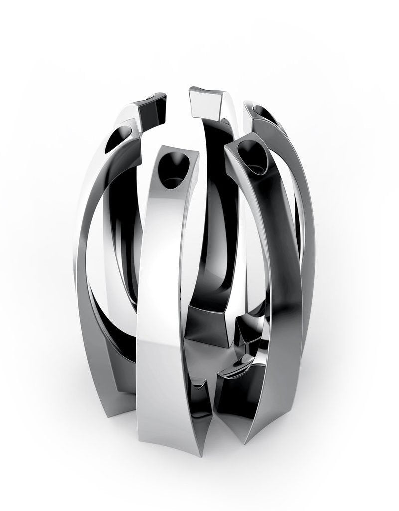 Aura Candleholder Set | Uvtuvo Modern Judaica