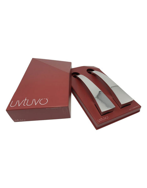 Aura Candleholder Set | Uvtuvo Modern Judaica