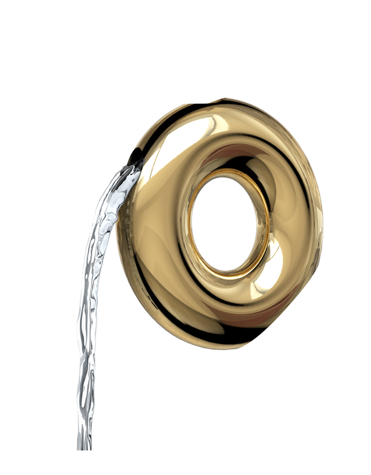 O Washing Cup & Vase | Gold | Uvtuvo Modern Judaica